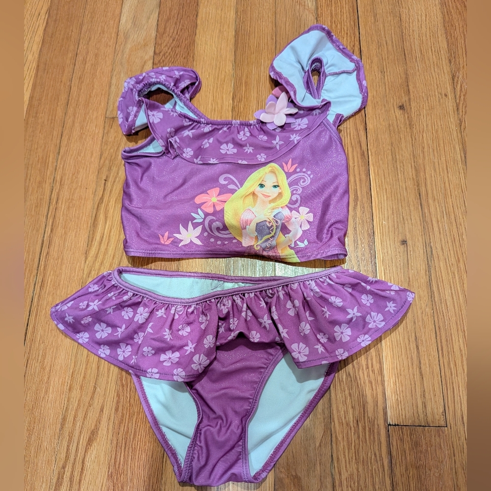 Purple Disney Princess Rapunzel Bikini Set